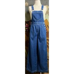 New With Tags Size 2 These Classic Overalls By Madewell Have A “Superwide-Leg”. The Denim Overalls Have Side Button Closures. The Fabric Is 88% Cotton & 12% Hemp. In The Pictures The Overalls Are Paired With Anthropologie Sheer Ruched Floral Blouse (S), Available For Purchase Separately In My Store. Measurements Laying Flat: Length 57.5” Inseam 30.5” Waist 14” Hips 18 1/4” Torso (Adjustable Straps) 30 1/4” Wide Leg Overalls, Womens Denim Overalls, Nike Tennis Dress, Jean Overalls, Classic Jeans, Madewell Jeans, Madewell Denim, Tennis Dress, Denim Overalls