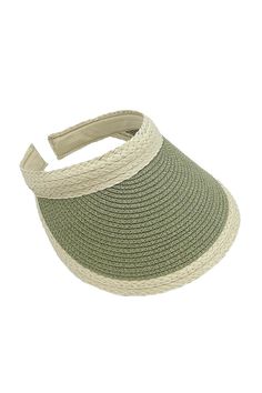 Upgrade your sunny day style with this Accented Brim Visor! Featuring a light beige braided detail on the base and edge of the visor, this visor adds a touch of chic to any outfit. Made from 100% straw, it not only looks great but also fits comfortably. Get ready to turn heads while staying protected from the sun! Purple Accents, Sunny Day, Light Beige, Trending Accessories, Sunny Days, The Sun, Straw, Braids, Turn Ons