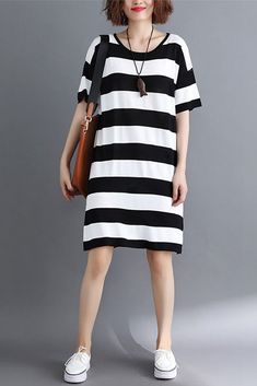 Cute Casual Striped Fitted Shirt Dresses For Women Q1962 Shirt Dresses For Women, Overalls Pants, Dress Sweater