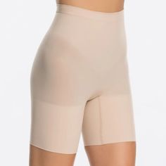 Designed To Provide A Seamless And Flattering Shape, These Shorts Are Perfect For Wearing Under Skirts, Dresses, Or Pants. Say Goodbye To Visible Panty Lines And Hello To A Smoother, More Polished Appearance. Pair It With Any Outfit To Take Your Style To The Next Level. -Pull On -Smoother Results With Less Squeeze In This Shaper -Targets The Stomach & Provides 360 Degrees Of Support -Eliminates Muffin Top With A Medium Control High-Waist -Mid-Thigh Coverage For A Smoothing, Chafe-Free Effect -El Maternity Shapewear, Nude Skirt, Skirt Shapewear, High Waisted Briefs, Leg Bands, Muffin Top, Tank Top Camisole, Women's Shapewear, Lace Bodysuit