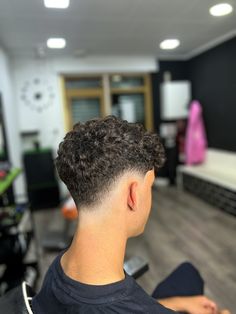 Low Fade For Curly Hair, Burst Fade With Curly Hair, Low Taper Fade Haircut Curly Hair Men, Perm Taper Fade, Hair Cuts For Curly Hair Boys, Curly Hair Drop Fade, Short Hair Cuts For Men With Curly Hair