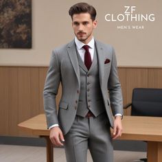 Grey Tweed Suit Men, Groom Wedding Suit, Mens Tweed Suit, Grey Tweed Suit, Suit Groom, Wedding Suits Groom, Tweed Suits