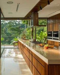 the kitchen is clean and ready for us to use in the day or night time