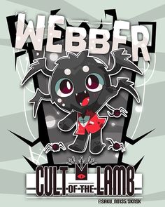 an image of a cartoon character with the words webber out of the lamb on it