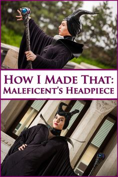 Maleficent's Headpiece - Spandex Simplified Maleficent Headpiece Diy, Malificent Head Piece, Nerdy Recipes, Head Peice