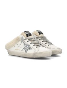 Upper: 95% Cow Leather, 4% Polyester, 1% Polyethylene Terephthalate; Sole: 100% Rubber Golden Goose Sneakers, Polyethylene Terephthalate, Super Star, Golden Goose, Everyday Wardrobe, Luxury Retail, Sneakers White, Sneaker Head, Sneakers For Sale