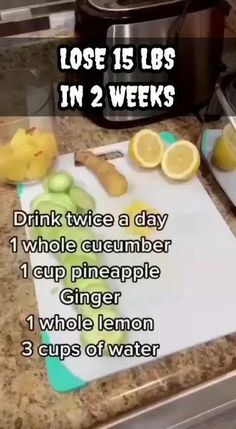 there is a recipe on the counter with lemons and limes next to it