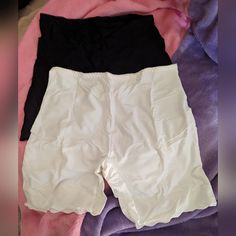 Silky Feeling, Brand New, Never Worn Those Are Sketchy Have A Total Of 4 New Safety Pants Like These, 2 Black 2 White, 2 For $8 Size Us 6 Pants Color, Womens Sizes, Black White, Size 6, Womens Shorts, Brand New, Black And White, Pants, Women Shopping