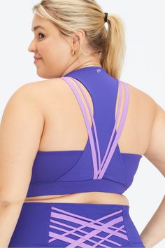 Boost Medium Impact Sports Bra Fabletics blue female Activewear >> Womens >> Sports Bras >> Medium Impact plus Training/Yoga and Studio Removable Bra Cups/Strappy Classic style with strappy back details Strappy 4-way Stretch Activewear For Sports, Athleisure Activewear With Mesh And Strappy Back, Athleisure Activewear With Mesh Strappy Back, Sporty Strappy Activewear With Built-in Padding, Sporty Strappy Activewear For Yoga, Strappy Moisture-wicking Yoga Activewear, Functional Strappy Activewear For Light Exercise, Strappy Activewear For Light Exercise, Sporty Strappy Back Activewear For Pilates