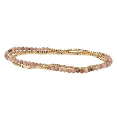 PRICES MAY VARY. ✧ STYLE - Faceted semi-precious gemstones mix with tiny geometric metal beads to adorn the wrist or neckline. Effortlessly converts from bracelet or necklace. Wraps as a bracelet 3 times or wear as a single strand necklace ✧ MATERIAL - 20" length. Made with delicate 3mm semi-precious faceted gemstones and 14K gold plated brass beads on durable stretch cord so it fits most wrists. Nickel and Cadmium-free ✧ STONE - Natural stone properties of Rhodochrosite: Stone of Love. Soothing Karma Bracelet, Miyuki Bracelet, Bohemian Accessories, Stone Wrapping, Beaded Wrap Bracelets, Beaded Wraps, Bracelet Collection, Love Bracelets, Faceted Gemstones