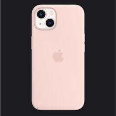 an iphone case with the camera lens on it's back side, in light pink