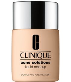 Skin-clearing treatment foundation powered by salicylic acid helps cover&#x2C; clear&#x2C; and prevent acne. Dermatologist tested. Finish: Natural matteCoverage: Moderate&#x2C; buildableSkin Type: Dry Combination&#x2C; Combination Oily&#x2C; OilyKey ingredients: Salicylic acid&#x2C; Lactobacillus fermentWhat It Is:Natural matte coverage that helps treat and prevent acne&#x2C; is now in an extended shade range.What It Clinique Acne, Clinique Acne Solutions, Clinique Even Better, Make Up Foundation, Glow Light, Oil Free Makeup, Salicylic Acid Acne, Liquid Makeup, Acne Solutions