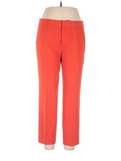 Banana Republic Dress Pants Size: 10 Orange Bottoms - used. 70% POLYESTER, 23% RAYON, 7% ELASTANE, Cropped, High Rise | Banana Republic Dress Pants - High Rise: Orange Bottoms - Size 10 Orange Bottoms, Banana Republic Dress, Orange Dress, Dress Pants, Banana Republic, Womens Bottoms, Women Handbags, High Rise, Size 10