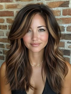 Ready for a new look in 2024? Check out our list of 42 stunning lowlights hair color ideas. Perfect for brunettes and blondes alike, these styles offer a chic way to add dimension to your hair. Highlights include dark brown shades with blonde lowlights, icy platinum blonde ideas, and rich caramel tones. Whether you’re after a subtle shift or a dramatic change, these lowlights are sure to impress. Find the perfect hair color that suits your style and rock the latest trends! Fall Dark Brown Balayage, Fall Inspired Blonde Hair, Hilites On Dark Brown Hair, Highlights And Lowlights For Brunettes Dark, Dark Brown To Blonde Highlights, Light Brown With Dark Brown Lowlights, Dark Brown Hair With Highlights And Lowlights Fall, Lowlights In Hair, Add Dimension To Brown Hair