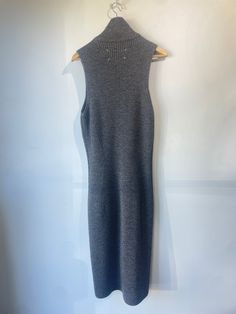 Maison Martin Margiela Grey Tweed Knit Bodycon Dress. Zipper runs up the entire front of the dress! Super sexy for a knit! Marked size 1, made in Italy. Fits many, stretchy. Dry clean only. 100% non-itchy wool. Approximate Measurements:Arm to arm: 18" Length: 47" Knee-length Knit Stretch Bodycon Dress, Knit Stretch Bodycon Knee-length Dress, Stretch Knit Knee-length Bodycon Dress, Knit Stretch Midi Length Bodycon Dress, Fitted Knee-length Knit Bodycon Dress, Stretch Knit Midi Bodycon Dress, Stretch Knit Midi Length Bodycon Dress, Fitted High Neck Knit Dress, Fitted Midi-length Tweed Winter Dress