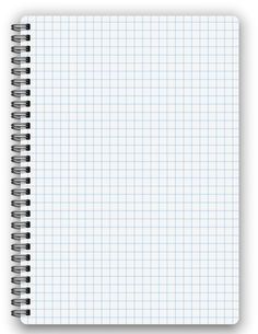 a spiral notebook with lined paper on top