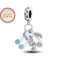 "Introducing the \"Harmony Notes\" Dangle Charm - a captivating celebration of the universal language of music and a harmonious addition to your Pandora bracelet. Crafted with meticulous artistry and a touch of rhythm, this charm captures the essence of music's enchanting melodies in a design that strikes a chord with the heart. Forged from the finest 925 sterling silver, the \"Harmony Notes\" charm boasts a captivating design that pays homage to the world of music. This dangle charm features a unique arrangement that embodies the essence of musical notes, intricate lines that dance and intertwine, creating an exquisite representation of the melodies that resonate within us. Designed to seamlessly complement your Pandora bracelet, the \"Harmony Notes\" charm adds an element of dynamic eleg Pandora Collection, Bracelet Pandora, Universal Language, Musical Notes, Silver Charm Bracelet, Dangle Charms, Pandora Bracelet, Christmas Gifts For Her, Sterling Silver Charm