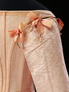 1660. Perhaps the most interesting use of ribbon during the 17th century, however, was the ribbon loop. Developed out of the bows and loose rosettes, by the 1650s, these loops became the mark of the most fashionable, Cavalier gentleman. Cascades of these rustling ribbon loops were hung low around the waist to bridge the gap between relatively short doublet and high-waisted breeches. Peach Cottage, Feeling Peachy, Peach Tree, Peach Cake, Shades Of Peach, Peachy Keen