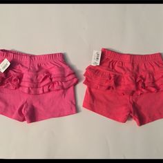 2 Pairs Of 18-24 Month Ruffle Shorts. From A Smoke Free & Pet Free Home. Spring Playwear Shorts With Ruffles, Spring Ruffled Shorts For Playwear, Playful Pink Ruffled Shorts, Cute Ruffled Bottoms For Playwear, Pink Ruffled Bottoms For Playwear, Casual Ruffled Bottoms For Playtime, Spring Ruffled Bottoms For Playtime, Casual Ruffle Bottoms For Playwear, Casual Ruffled Bottoms For Playwear