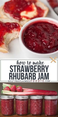 how to make strawberry rhubarb jam with step - by - step instructions