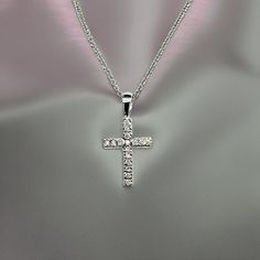 Natural Quality Diamond Cross Pendant with Chain 17" 14k W Gold 0.17 CT Certified $2,490 307920This magnificent pendant is very versatile and can be used both vertical and horizontal.Nothing says, “I Love you” more than Diamonds and Pearls!This diamond necklace has been Certified, Inspected, and Appraised by Gemological Appraisal LaboratoryGemological Appraisal Laboratory of America is a proud member of:- GIA Alumni Association- National Association of Jewelry Appraisers- International Consortiu Silver Channel Set Fine Jewelry Necklace, Gift White Gold Channel Set Jewelry, Gift White Gold Diamond Necklace Channel Set, Gift Channel Set Diamond Necklace In White Gold, White Gold Diamond Necklace Channel Set Gift, Silver Channel Set Necklaces For Anniversary, White Gold Channel Set Diamond Necklace Gift, Diamond Channel Set Necklace For Gift, Fine Jewelry Channel Set Necklace Gift