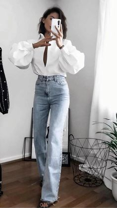 Stylish People, Summer Fits, Buy 2 Get 1 Free, Mode Inspo, Looks Style, Mode Inspiration, High Waisted Denim