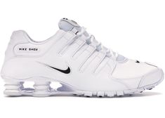 Buy and sell StockX Verified Nike shoes on StockX including the Nike Shox NZ EU White Black and thousands of other sneakers with price data and release dates. Mens Nike Shox, Nike Shox For Women, Nike Stock, Nike Shox Shoes, Black Nike Sneakers, Nike Shox Nz, Jordan 13 Shoes, Black Shoes Men, Guy Stuff