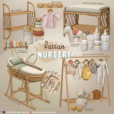 an image of baby nursery furniture set