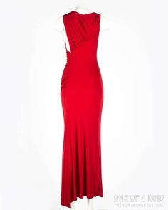 Red Versace Dress, Versace Dress, Long Red Dress, 80s Dress, Pleated Bodice, Gianni Versace, Red Silk, Jersey Dress, Red Formal Dress