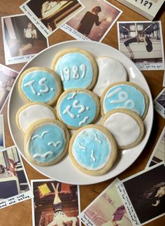 cookies decorated in the theme of 1989 taylor’s version 1989 Themed Birthday Party, 1989 Taylor Swift Party Theme, 1989 Party, 1989 Birthday, Taylor Nation, 1989 Tv, Taylor Swift Party, Taylor Swift Birthday, Taylor S