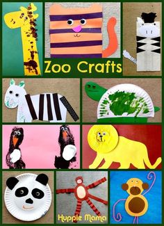 paper plate zoo crafts for kids to make