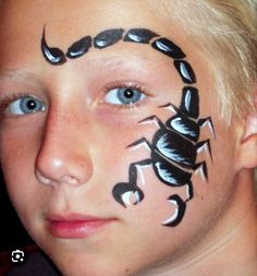 Cool Face Paint, Face Painting Tips, Cheek Art, Painting Face, Airbrush Tattoo