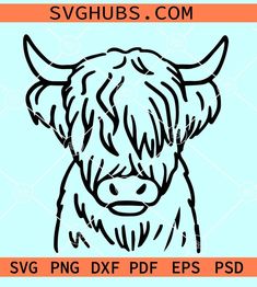 Highland baby cow SVG, Highland cow svg, cute Highland Cow SVG, Highland Heifer svg, Highland Cow Face svg, Highland Cow SVG Cut File How To Draw Highland Cow Easy, Highland Cow Coloring Page, Highland Cow Cartoon, Cookie Projector, Highland Cow Face