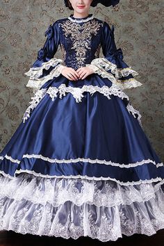 This is a customized item, could be shipped out in 3-4 working days SKU: LIN00111 Fabric: Polyester Style types: Victorian Lolita Prom Season: Spring, Summer, Autumn, Winter Notice: Any of the accessory is not included. Size(IN) Bust Waist Height S 33.07 25.98 63.39-64.96 M 34.25 27.56 63.39-64.96 L 35.43 28.74 63.39-64.96 XL 36.61 29.92 63.39-64.96 Victorian Era Outfits, Elizabeth Midford, Style Types, Prom Season, Modest Clothes, Trumpet Sleeves, Stitching Embroidery, Embroidery Print, Trumpet Sleeve