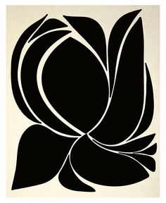 a black and white drawing of a flower