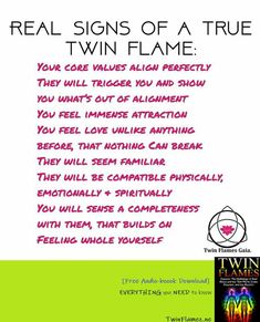 an advertisement for the twin flame show