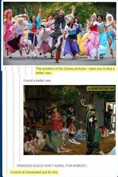 two screenshots of people dressed in costumes, one is dancing and the other is singing