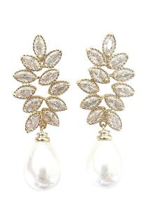 Give your look an exquisite sparkle with these stunning Moa CZ Pearl Drop Earrings! Crafted with a cz stud and a sweet dangling pearl drop, these earrings will have you feeling like a million bucks — without breaking the bank. 18k Gold Plated 1.5" Earring with CZ Detail. End Of Season Sale, Drop Earring, Pearl Drop Earrings, Pearl Drop, The Bank, 18k Gold, Gold Plate, Sparkle, Plating