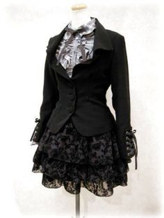 Fatal Frame Outfit, Fatal Frame, Outfit Inspired, Estilo Punk, Gothic Outfits, Goth Outfits, Fancy Outfits, Gothic Lolita