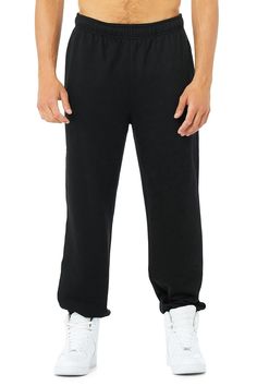 We’re all about the Accolade Sweatpant — it’s a super soft, leveled-up classic with a chrome Alo logo detail and powerful, performance tech for studio & street. Wear it in cold weather with a bold jacket and transition to warmer weather with slides. Soft fleece fabric For chill time or to-and-from Designed to work from studio to street Wear-tested by our in-house team for the perfect fit Accolade Sweatpant in Black, Size: Medium | Alo Yoga® Comfortable Cotton Bottoms By Alo Yoga, Comfortable Cotton Alo Yoga Bottoms, Comfortable Alo Yoga Cotton Bottoms, Sporty Cotton Bottoms By Alo Yoga, Casual Alo Yoga Bottoms With Comfort Waistband, Alo Yoga Casual Bottoms With Comfort Waistband, Alo Yoga Relaxed Fit Pants, Alo Yoga Cotton Sweats For Loungewear, Alo Yoga Cotton Pants For Loungewear