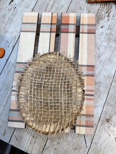 a piece of wood that is sitting on top of a table