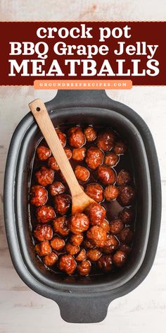 A fun Thanksgiving appetizer! Everyone will enjoy these Crock Pot BBQ Grape Jelly Meatballs that are perfectly sweet and tangy. This Thanksgiving party food idea is also great as a main course! So, get your slow cooker ready and try these grape jelly and BBQ meatballs! Grape Meatballs, Crockpot Grape Jelly Meatballs, Jelly Meatballs Crockpot, Meatballs From Scratch, Bbq Grape Jelly Meatballs, Jelly Meatball Recipe, Grape Jelly Meatballs Recipe, Jelly Meatballs, Grape Jelly Meatballs