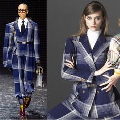 New With Tags. Size: It 44 (Us Large, 8) Gucci Blazer From The Fall 2019 Collection By Alessandro Michele Plaid Print Pointed Collar Flap Pockets & Button Closure Fabric: 90% Wool, 10% Polyamide; Lining 100% Viscose; Sleeve Lining 100% Cupro Gucci Blazer, Gucci Jackets, Structured Blazer, Gucci Jacket, 2019 Runway, Houndstooth Blazer, Bow Detail Dress, Alessandro Michele, Printed Blazer