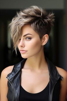 Hair Doo, Short Pixie Cuts, Asymmetrical Pixie, Modern Haircuts, Short Sassy Hair, Messy Short Hair, Edgy Short Hair, Short Layered Haircuts