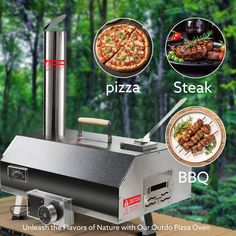 an image of a pizza making machine with instructions