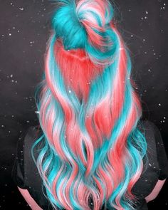 Rainbow Hair on a Budget: Affordable Summer Hair Color Ideas Exotic Hair Color, Unicorn Hair Color, Cute Hair Colors, Rainbow Hair Color, Neon Hair, Hair Color Crazy