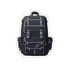 Gear up for adventure with our Rugged Black & Grey Backpack sticker! This versatile decal, perfect for laptops, water bottles, and more, showcases the durability and style of a rugged backpack. Celebrate the spirit of exploration with the robust design of this sticker. Explore our vinyl sticker collection for a touch of outdoor enthusiasm that adds a sense of wanderlust and rugged charm to your belongings, making a statement wherever your journey takes you. We have hundreds of stickers in our vinyl sticker collection, including laptop stickers, cute stickers, water bottle stickers, journal stickers, and more, all designed to infuse your belongings with vibrant hues of inspiration! Durable Black Backpack For Hiking, Durable Black Hiking Backpack, Backpack With Logo Patch For Outdoor Activities, Black School Backpack With Logo Patch, Backpack For Outdoor Activities With Logo Patch, Outdoor Activities Backpack With Logo Patch, Black Standard Backpack For Adventure, Black Travel Bag With Logo Patch, Durable Black Bags For Adventure