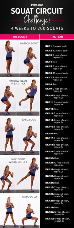 the squat circuit is shown in this poster