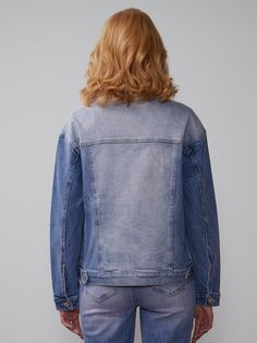 Light Wash Denim Jacket, Classic Denim Jacket, Trim Jacket, Moto Style, Pink Tone, Paige Denim, Light Wash Denim, Crop Jacket, Denim Wash