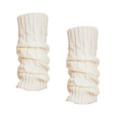 A chic cream-colored cable knit ribbed leg warmers boot toppers, perfect for adding a touch of elegance and warmth to your cold-weather outfits. Coquette Socks Png, Y2k Clothing Png, Y2k Accessories Png, Y2k Shoes Png, Leg Warmers Png, Y2k Outfit Png, Clothes Png Shoes, Y2k Clothes Png, Uniform Png